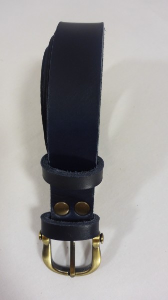 Ceinture 2,5 cm bleu marine boucle Felipe