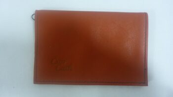 portefeuille homme orange