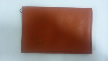 portefeuille homme orange