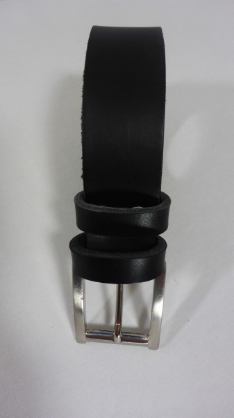 Ceinture 3 cm noire boucle Cesar