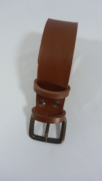 Ceinture 4 cm cognac boucle david