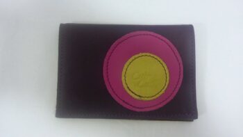 portefeuille circle prune
